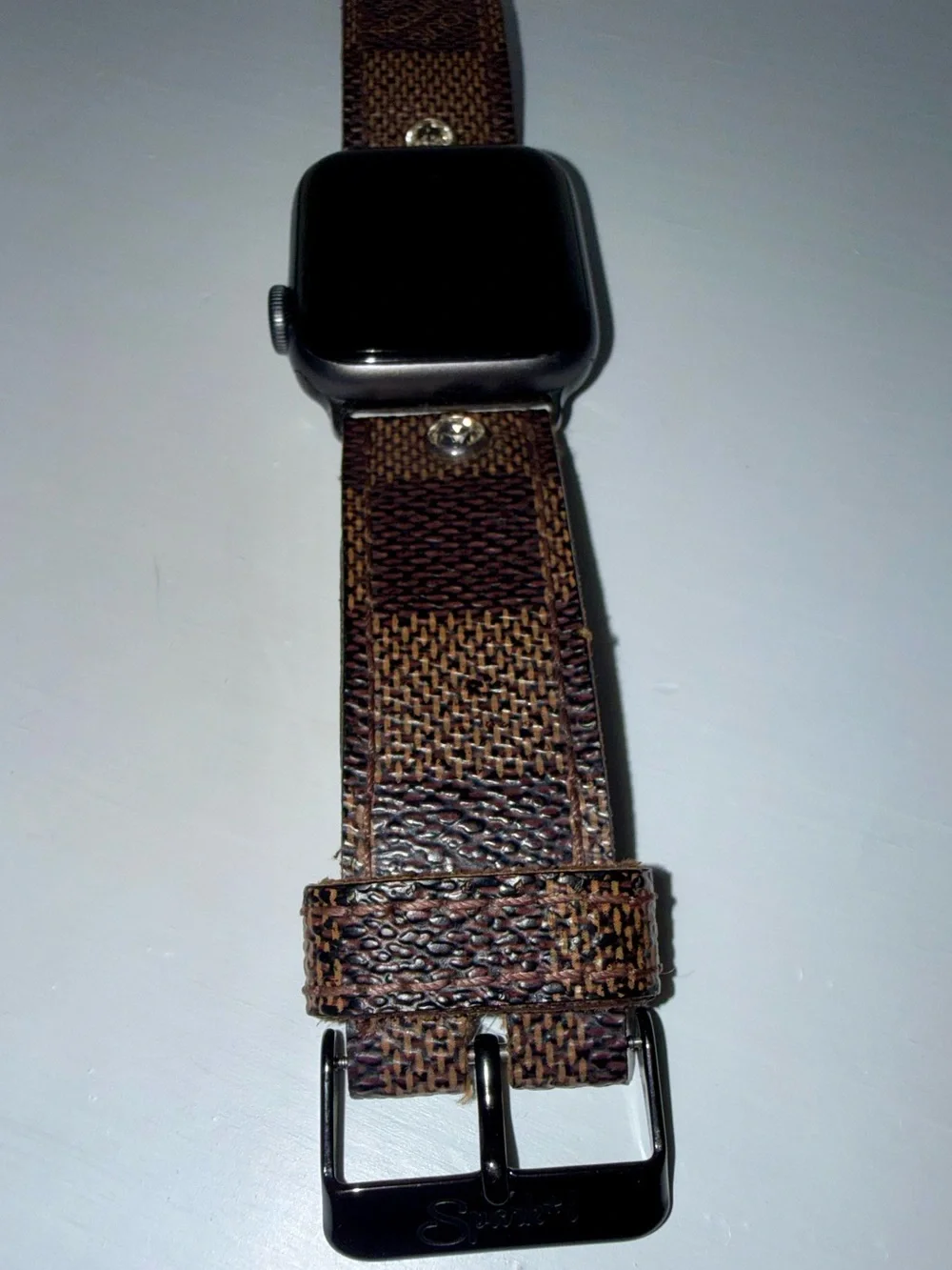 Louis Vuitton Brown Monogram Apple Watch Strap